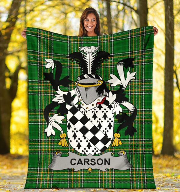 Ireland Premium Blanket - Carson Ireland Blanket Irish National Tartan - Image 5