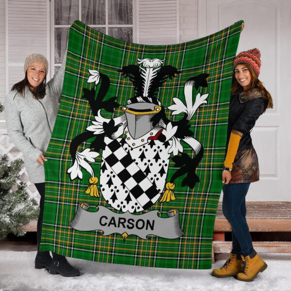 Ireland Premium Blanket - Carson Ireland Blanket Irish National Tartan - Image 6