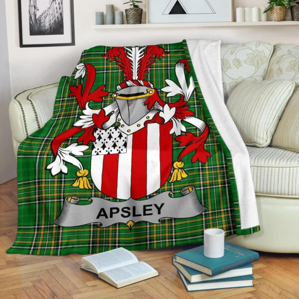 Ireland Premium Blanket - Apsley Ireland Blanket Irish National Tartan