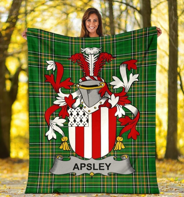 Ireland Premium Blanket - Apsley Ireland Blanket Irish National Tartan - Image 5