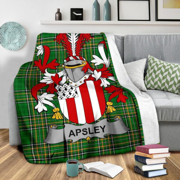 Ireland Premium Blanket - Apsley Ireland Blanket Irish National Tartan - Image 3