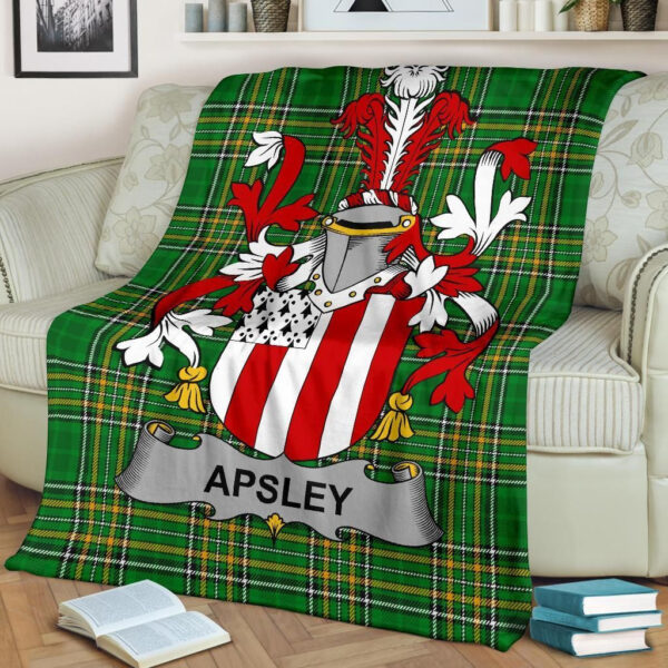 Ireland Premium Blanket - Apsley Ireland Blanket Irish National Tartan - Image 2