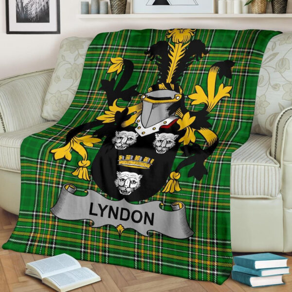 Ireland Premium Blanket - Lyndon or Gindon Ireland Blanket Irish National Tartan - Image 2