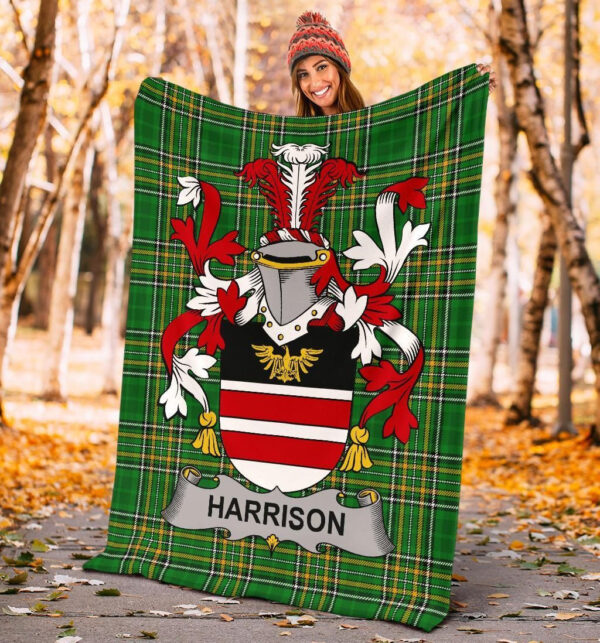 Ireland Premium Blanket - Harrison Ireland Blanket Irish National Tartan - Image 4