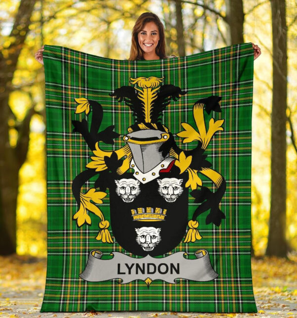 Ireland Premium Blanket - Lyndon or Gindon Ireland Blanket Irish National Tartan - Image 5