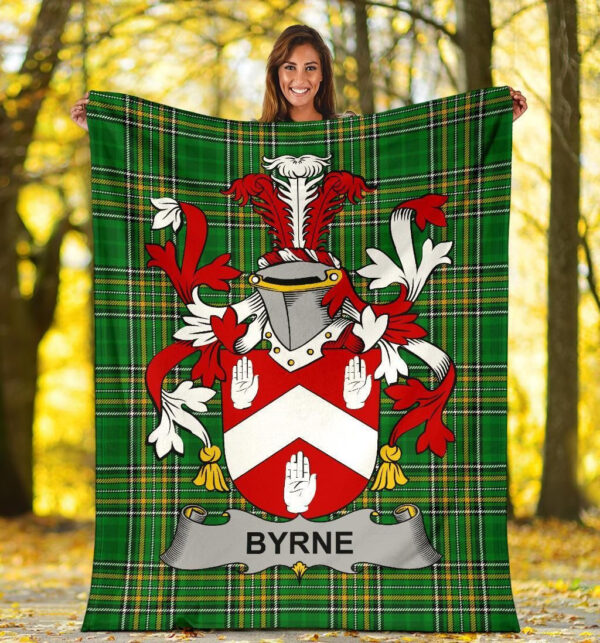 Ireland Premium Blanket - Byrne or O'Byrne Ireland Blanket Irish National Tartan - Image 5