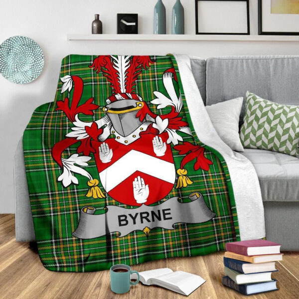 Ireland Premium Blanket - Byrne or O'Byrne Ireland Blanket Irish National Tartan - Image 3