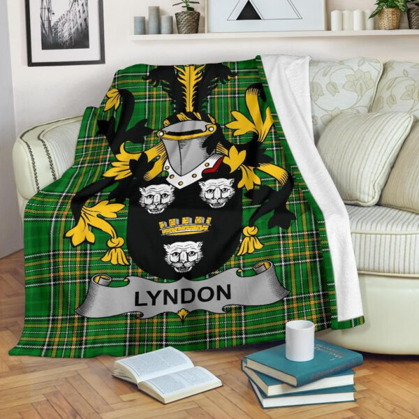 Ireland Premium Blanket - Lyndon or Gindon Ireland Blanket Irish National Tartan