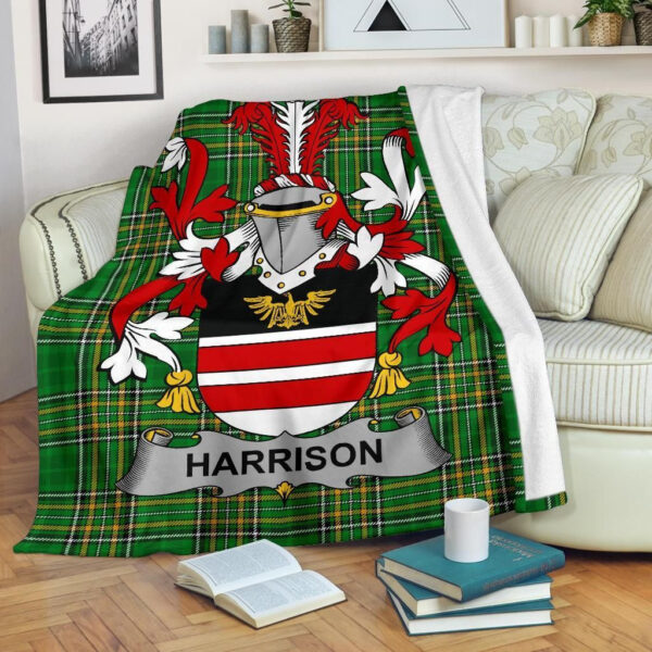 Ireland Premium Blanket - Harrison Ireland Blanket Irish National Tartan