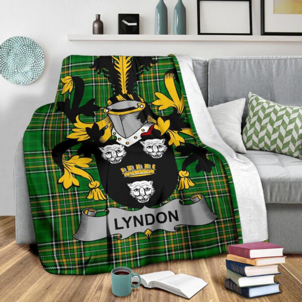 Ireland Premium Blanket - Lyndon or Gindon Ireland Blanket Irish National Tartan - Image 3