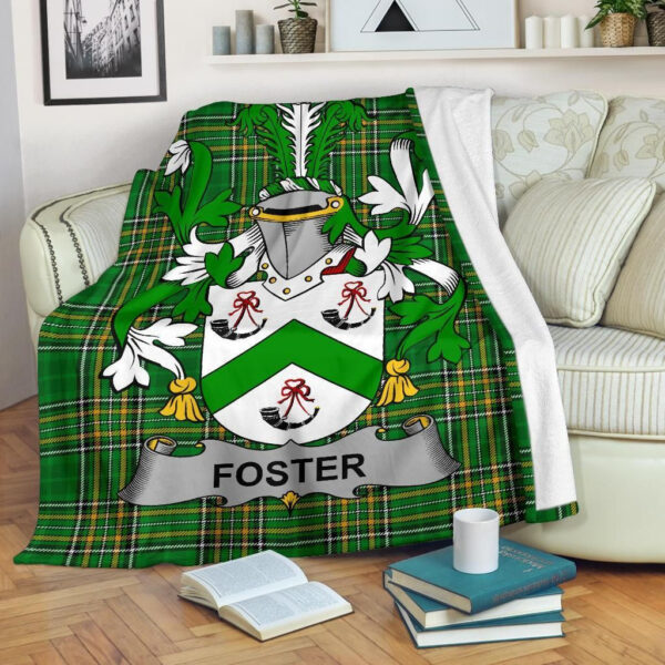 Ireland Premium Blanket - Foster Ireland Blanket Irish National Tartan