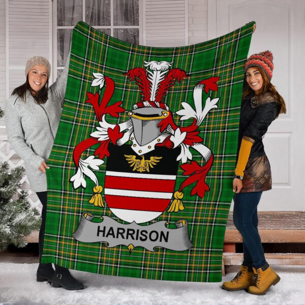 Ireland Premium Blanket - Harrison Ireland Blanket Irish National Tartan - Image 6