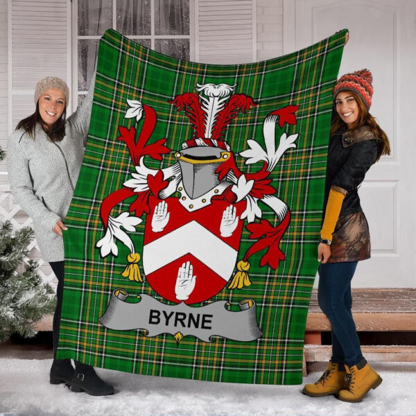 Ireland Premium Blanket - Byrne or O'Byrne Ireland Blanket Irish National Tartan - Image 6