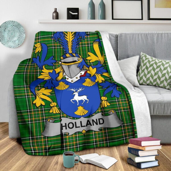 Ireland Premium Blanket - Holland Ireland Blanket Irish National Tartan - Image 3