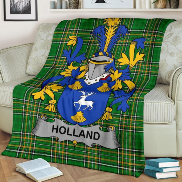 Ireland Premium Blanket - Holland Ireland Blanket Irish National Tartan - Image 2