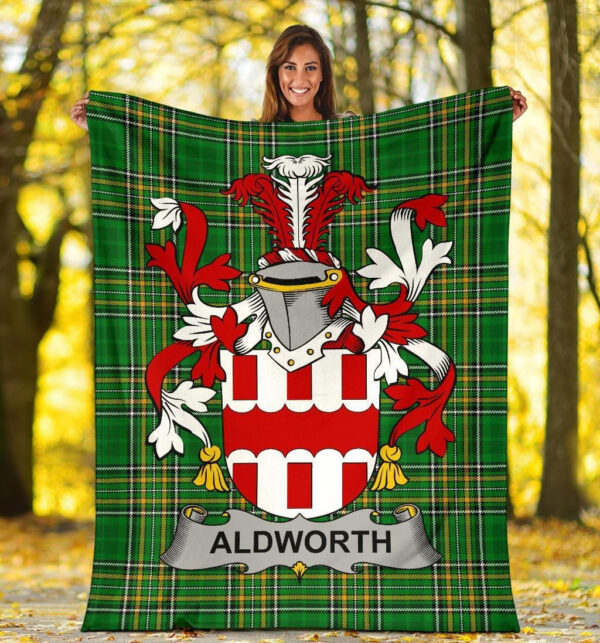 Ireland Premium Blanket - Aldworth Ireland Blanket Irish National Tartan - Image 5