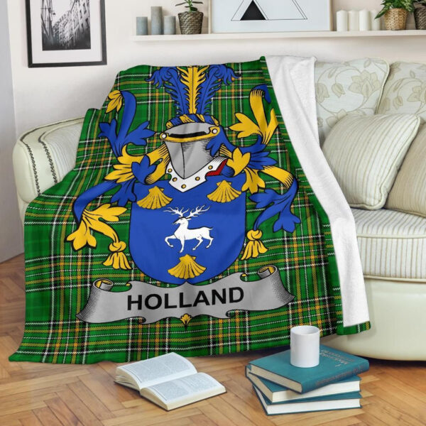 Ireland Premium Blanket - Holland Ireland Blanket Irish National Tartan