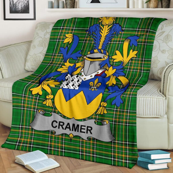 Ireland Premium Blanket - Cramer Ireland Blanket Irish National Tartan - Image 2