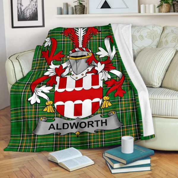 Ireland Premium Blanket - Aldworth Ireland Blanket Irish National Tartan