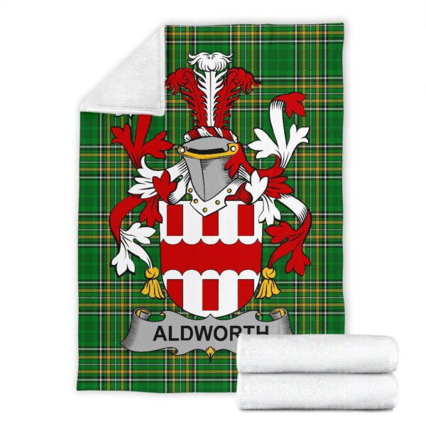 Ireland Premium Blanket - Aldworth Ireland Blanket Irish National Tartan - Image 7