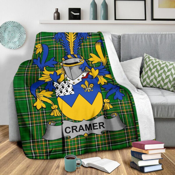 Ireland Premium Blanket - Cramer Ireland Blanket Irish National Tartan - Image 3