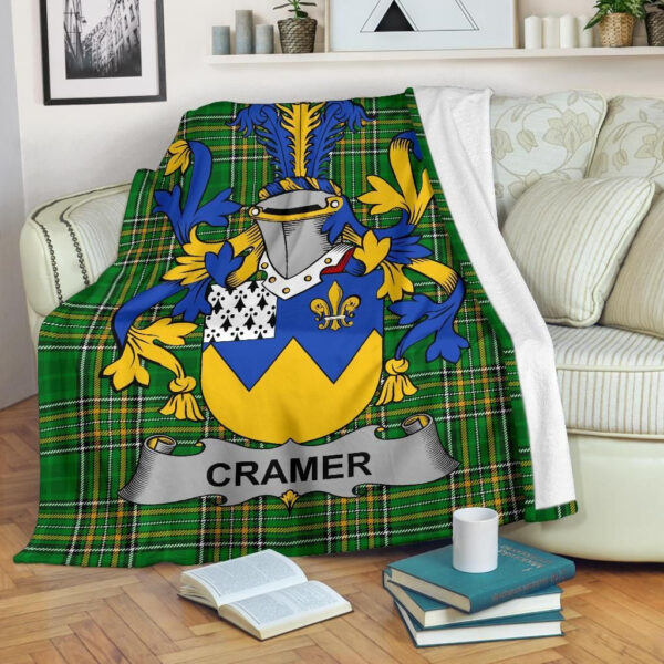 Ireland Premium Blanket - Cramer Ireland Blanket Irish National Tartan