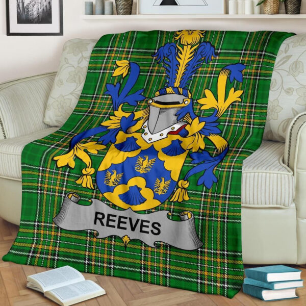 Ireland Premium Blanket - Reeves Ireland Blanket Irish National Tartan - Image 2