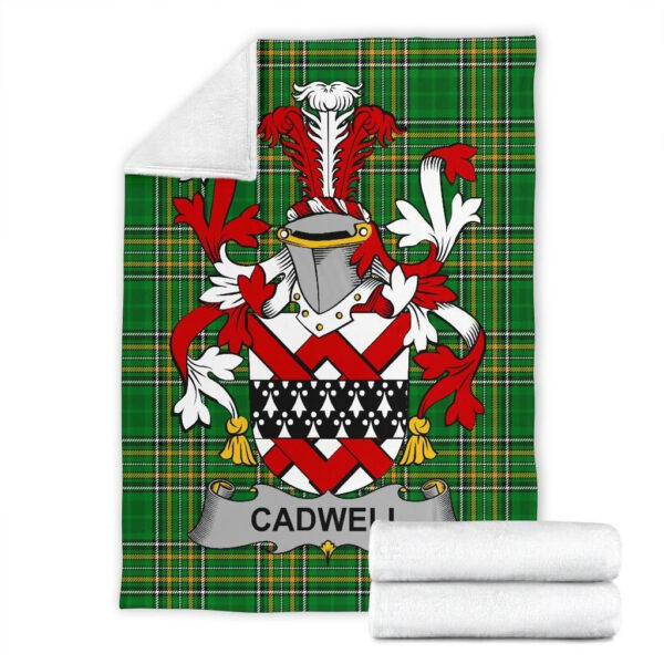 Ireland Premium Blanket - Cadwell or Caddell Ireland Blanket Irish National Tartan - Image 5