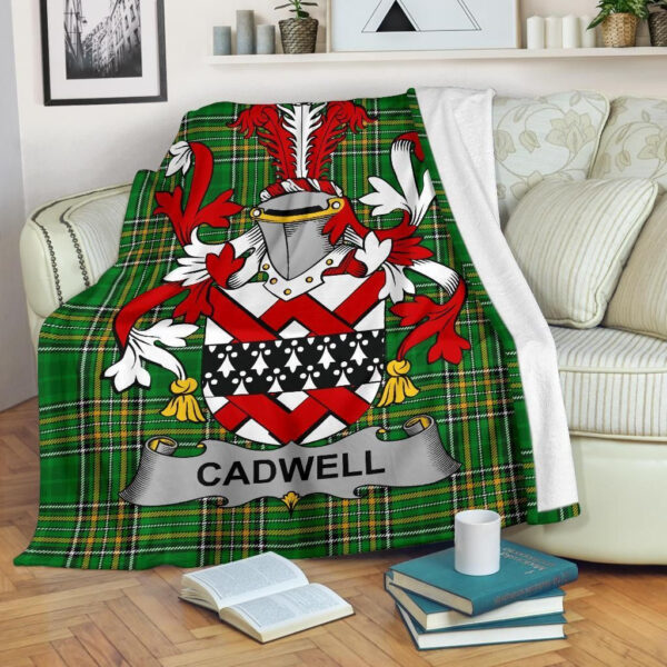 Ireland Premium Blanket - Cadwell or Caddell Ireland Blanket Irish National Tartan