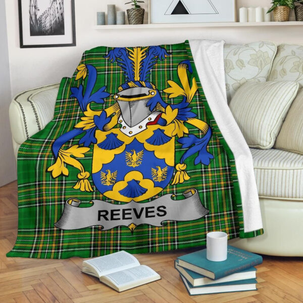 Ireland Premium Blanket - Reeves Ireland Blanket Irish National Tartan