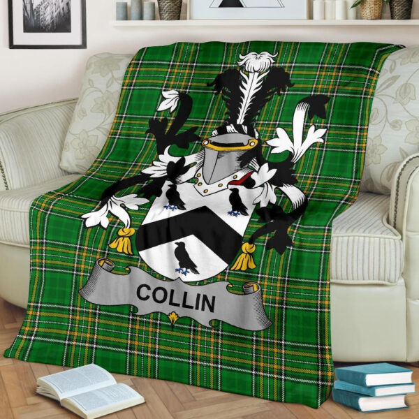 Ireland Premium Blanket - Collin Ireland Blanket Irish National Tartan - Image 2