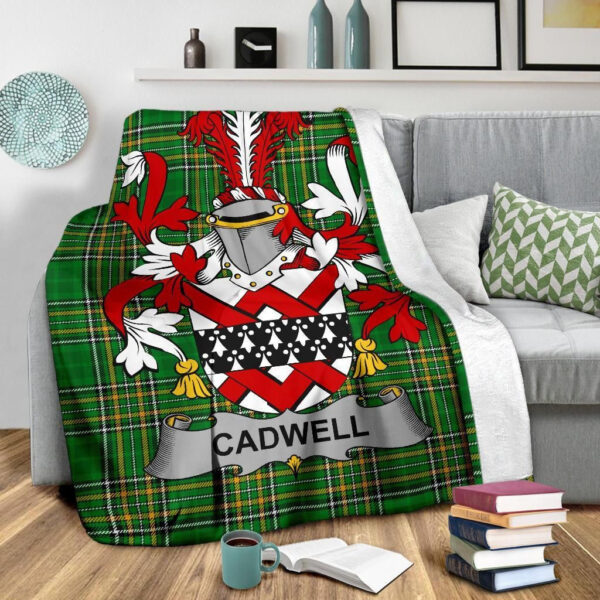 Ireland Premium Blanket - Cadwell or Caddell Ireland Blanket Irish National Tartan - Image 3