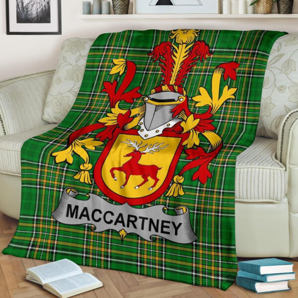 Ireland Premium Blanket - McCartney or MacCartney Ireland Blanket Irish National Tartan - Image 2