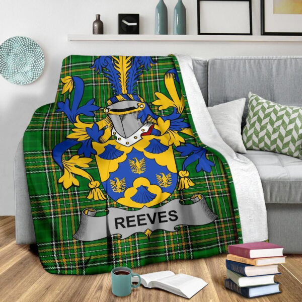 Ireland Premium Blanket - Reeves Ireland Blanket Irish National Tartan - Image 3