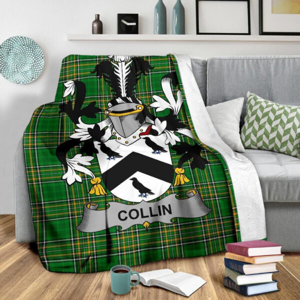 Ireland Premium Blanket - Collin Ireland Blanket Irish National Tartan - Image 3