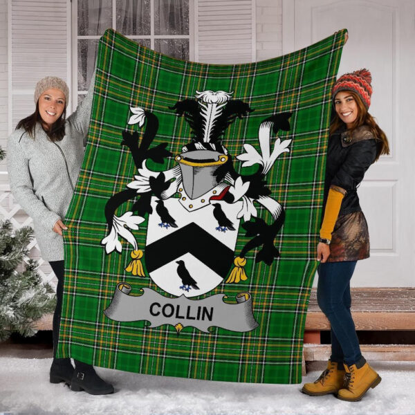 Ireland Premium Blanket - Collin Ireland Blanket Irish National Tartan - Image 6