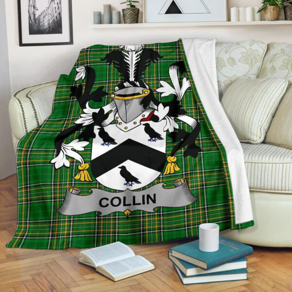 Ireland Premium Blanket - Collin Ireland Blanket Irish National Tartan