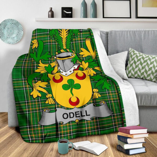 Ireland Premium Blanket - Odell Ireland Blanket Irish National Tartan - Image 3