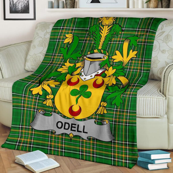 Ireland Premium Blanket - Odell Ireland Blanket Irish National Tartan - Image 2