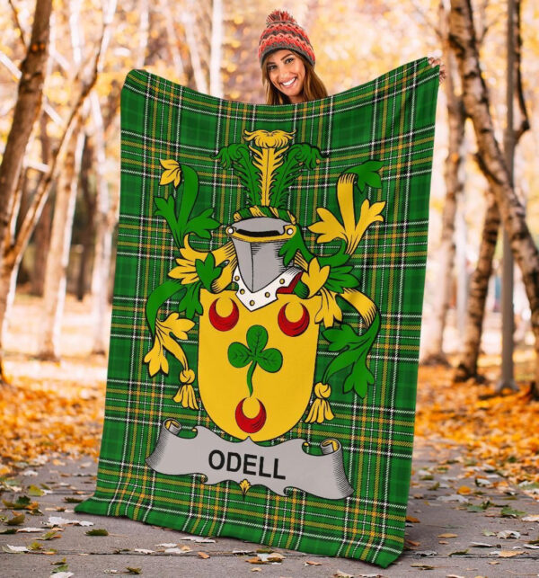 Ireland Premium Blanket - Odell Ireland Blanket Irish National Tartan - Image 4