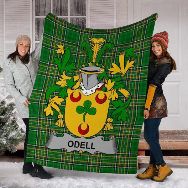 Ireland Premium Blanket - Odell Ireland Blanket Irish National Tartan - Image 6