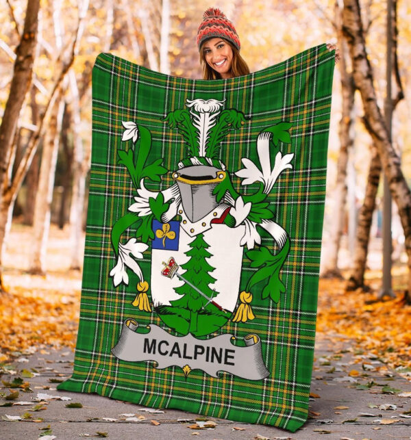 Ireland Premium Blanket - McAlpine or MacAlpin Ireland Blanket Irish National Tartan - Image 4