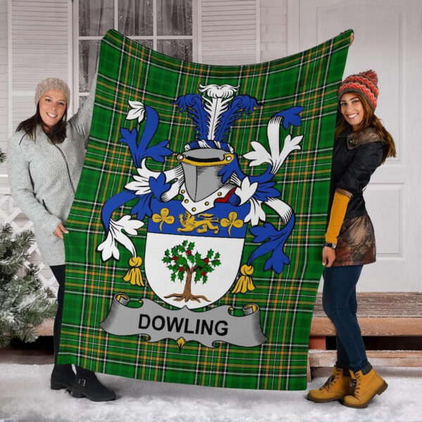 Ireland Premium Blanket - Dowling or O'Dowling Ireland Blanket Irish National Tartan - Image 6