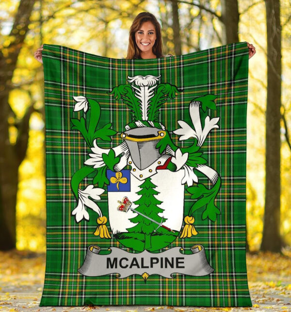 Ireland Premium Blanket - McAlpine or MacAlpin Ireland Blanket Irish National Tartan - Image 5