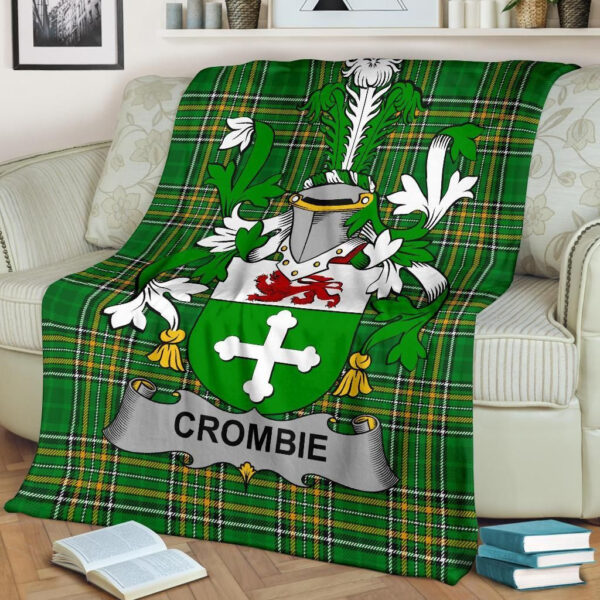 Ireland Premium Blanket - Crombie Ireland Blanket Irish National Tartan - Image 2