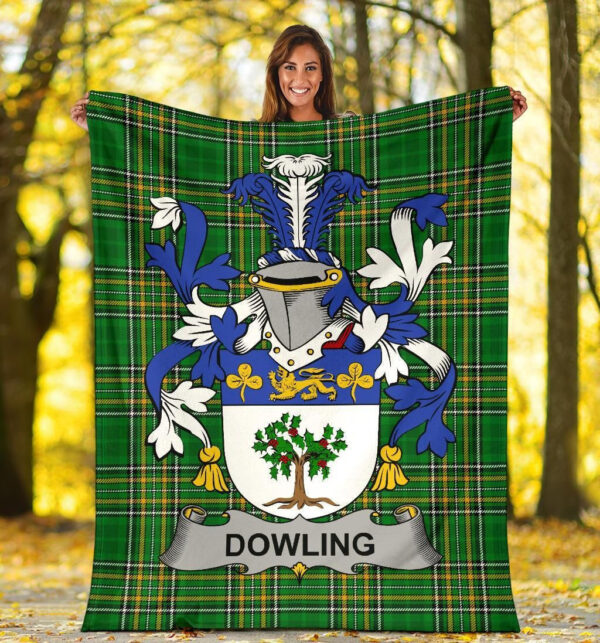 Ireland Premium Blanket - Dowling or O'Dowling Ireland Blanket Irish National Tartan - Image 5