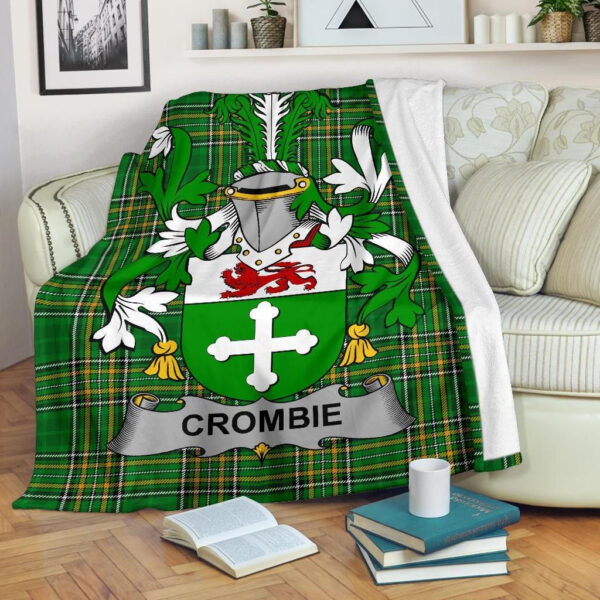 Ireland Premium Blanket - Crombie Ireland Blanket Irish National Tartan