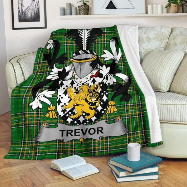 Ireland Premium Blanket - Trevor Ireland Blanket Irish National Tartan