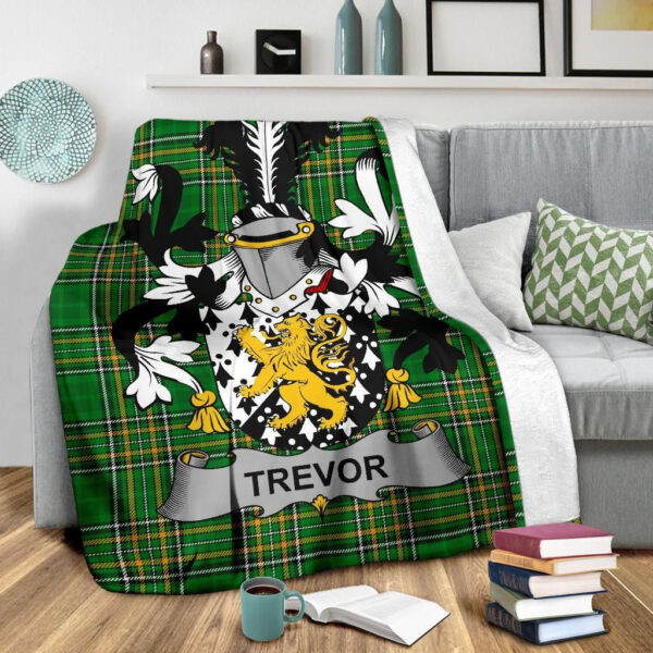 Ireland Premium Blanket - Trevor Ireland Blanket Irish National Tartan - Image 3