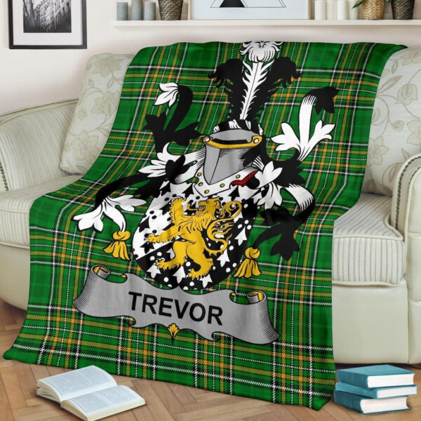 Ireland Premium Blanket - Trevor Ireland Blanket Irish National Tartan - Image 2